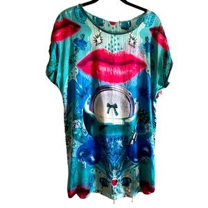 Custo barcelona eccentric kiss dress